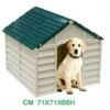 CUCCIA PER CANI IN RESINA MAXI PLASTICA BEIGE VERDE TAGLIA MEDIA 71X71X68H CM
