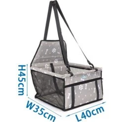 SEGGIOLINO AUTO PER CANI DI TAGLIA PICCOLA TRASPORTINO AUTO BORSA PER CANI COPRI -Cibi per cani in Italia 57774449 3