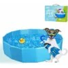 PISCINA PER CANI VASCA PICCOLI GRANDI RIGIDA ANIMALI DOMESTICI NOBLEZA PIEGHEVOLE PVC ANTISCIVOLO 80CM