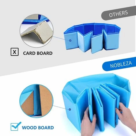 PISCINA PER CANI VASCA PICCOLI GRANDI RIGIDA ANIMALI DOMESTICI NOBLEZA PIEGHEVOLE PVC ANTISCIVOLO 80CM 4 PISCINA PER CANI VASCA PICCOLI GRANDI RIGIDA ANIMALI DOMESTICI NOBLEZA PIEGHEVOLE PVC ANTISCIVOLO 80CM - immagine 3