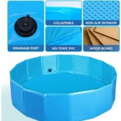 PISCINA PER CANI VASCA PICCOLI GRANDI RIGIDA ANIMALI DOMESTICI NOBLEZA PIEGHEVOLE PVC ANTISCIVOLO 80CM 10 PISCINA PER CANI VASCA PICCOLI GRANDI RIGIDA ANIMALI DOMESTICI NOBLEZA PIEGHEVOLE PVC ANTISCIVOLO 80CM -Cibi per cani in Italia 58400480 5