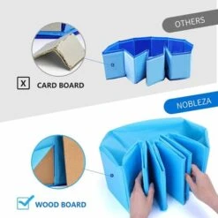 PISCINA PER CANI VASCA PICCOLI GRANDI RIGIDA ANIMALI DOMESTICI NOBLEZA PIEGHEVOLE PVC ANTISCIVOLO 120CM -Cibi per cani in Italia 58400481 2