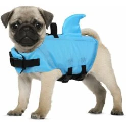 Giubbotto Salvagente Per Cani, Per Animali Domestici Ripstop, Salvavita In Piscina, Spiaggia, Barca, Blu M