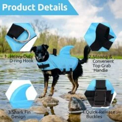 Giubbotto Salvagente Per Cani, Per Animali Domestici Ripstop, Salvavita In Piscina, Spiaggia, Barca, Verde S -Cibi per cani in Italia 58435284 3