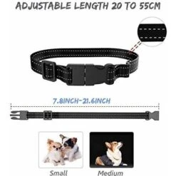 HIASDFLS Collare Antiabbaio Per Cani, Dispositivo Collare Antiabbaio Per Vibrazioni E Segnali Acustici Per Cani Di Taglia Grande E Media Piccola, Collare Di Addestramento Automatico Regolabile 7 Livel -Cibi per cani in Italia 59009641 3