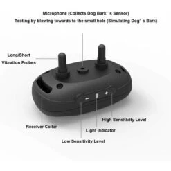 HIASDFLS Collare Antiabbaio Per Cani, Dispositivo Collare Antiabbaio Per Vibrazioni E Segnali Acustici Per Cani Di Taglia Grande E Media Piccola, Collare Di Addestramento Automatico Regolabile 7 Livel -Cibi per cani in Italia 59009641 4