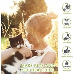 HIASDFLS Collare Antipulci E Zecche Per Cani E Gatti, Collare Antiparassitario Regolabile Per Cani E Gatti - Olio Essenziale Naturale -Cibi per cani in Italia 59010107 4
