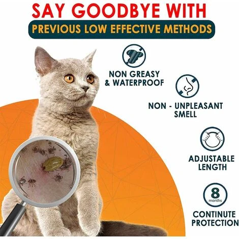 HIASDFLS Collare Antipulci E Antizecche Per Cani, Collare Antipulci E Antizecche Regolabile Impermeabile, 8 Mesi Di Protezione Sicura Controllo Degli Ingredienti Per Cani Di Piccola Taglia Media (62/2 4 HIASDFLS Collare Antipulci E Antizecche Per Cani, Collare Antipulci E Antizecche Regolabile Impermeabile, 8 Mesi Di Protezione Sicura Controllo Degli Ingredienti Per Cani Di Piccola Taglia Media (62/2 - immagine 2