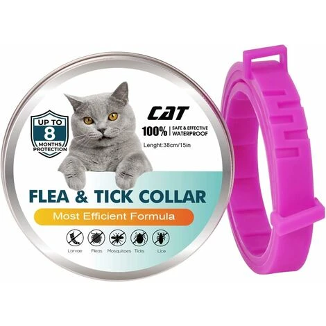 HIASDFLS Collare Antipulci E Antizecche Per Cani, Collare Antipulci E Antizecche Regolabile Impermeabile, 8 Mesi Di Protezione Sicura Controllo Degli Ingredienti Per Cani Di Piccola Taglia Media (62/2 5 HIASDFLS Collare Antipulci E Antizecche Per Cani, Collare Antipulci E Antizecche Regolabile Impermeabile, 8 Mesi Di Protezione Sicura Controllo Degli Ingredienti Per Cani Di Piccola Taglia Media (62/2 - immagine 3