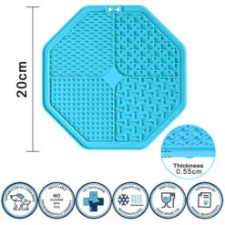 HIASDFLS Confezione Da 2 Tappetini Per Leccare Il Cane, Mangiatoia Lenta Per Cani, Dispositivo Di Distrazione Per Il Bagno Del Cane, Riduttore Di Noia E Ansia Del Cane, Tappetino Per Il Fiuto Per Cani -Cibi per cani in Italia 59383532 2