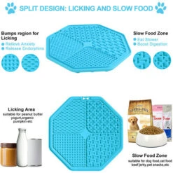 HIASDFLS Confezione Da 2 Tappetini Per Leccare Il Cane, Mangiatoia Lenta Per Cani, Dispositivo Di Distrazione Per Il Bagno Del Cane, Riduttore Di Noia E Ansia Del Cane, Tappetino Per Il Fiuto Per Cani -Cibi per cani in Italia 59383532 3