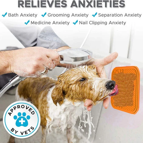 HIASDFLS Tappetino Per Leccare Il Cane Da 2 Pezzi, Alimentatore Lento Per Cane, Dispositivo Di Distrazione Per Il Bagno Del Cane, Riduttore Di Noia E Ansia Del Cane, Tappetino Per Il Fiuto Per Cani, P 6 HIASDFLS Tappetino Per Leccare Il Cane Da 2 Pezzi, Alimentatore Lento Per Cane, Dispositivo Di Distrazione Per Il Bagno Del Cane, Riduttore Di Noia E Ansia Del Cane, Tappetino Per Il Fiuto Per Cani, P - immagine 4