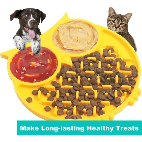 HIASDFLS Tappetino Per Leccare Animali Domestici Per Cani E Gatti, Tappetino Per Mangiatoia Lenta Per Animali Domestici Con Ventose Per Evitare Il Ribaltamento, Tappetino Per Leccare Cani Perfetto Per 5 HIASDFLS Tappetino Per Leccare Animali Domestici Per Cani E Gatti, Tappetino Per Mangiatoia Lenta Per Animali Domestici Con Ventose Per Evitare Il Ribaltamento, Tappetino Per Leccare Cani Perfetto Per - immagine 3