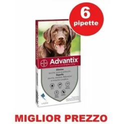 Bayer Advantix 25-40kg 6 Pipette Antiparassitario Per Cane