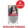 Bayer Advantix 40-60kg 6 Pipette Antiparassitario Per Cane