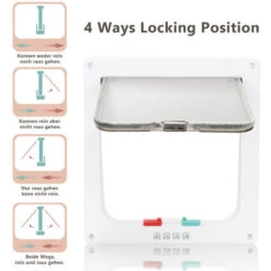 Randaco Gattaiola Gattaiola Gattaiola A 4 Vie Porta Gatto Con Sistema Di Chiusura A 4 Vie Gatti -Cibi per cani in Italia 60447807 4