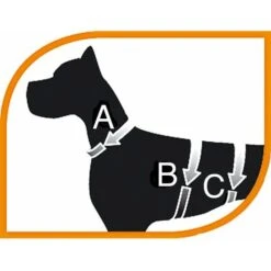Ferplast ERGOTREKKING P Pettorina Per Cani Ergonomica Antifuga E Riflettente. Sei Chiusure Con Microregolazione.. Variante EXTRA SMALL - Misure: A: 28-38 Cm B: 37-47 Cm C: 34-44 Cm L 18 Cm - Marrone -Cibi per cani in Italia 60637148 3