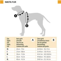 Ferplast NIKITA FUR Pettorina In Tessuto Traspirante Per Cani E Gatti. Soffice Pelliccia Ecologica. Varie Misure E Colori.. Variante XS - Misure: A: 20 Cm B: 26-38 Cm 15 Mm - Tortora -Cibi per cani in Italia 60702583 3