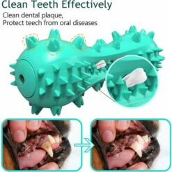 RHAFAYRE Spazzolino Da Denti Per Cani, Giocattolo Da Masticare Per Cani, Cemento Per La Pulizia Dei Denti In Gomma Resistente Ai Morsi Per Cani Di Piccola Taglia (blu) -Cibi per cani in Italia 60903866 3