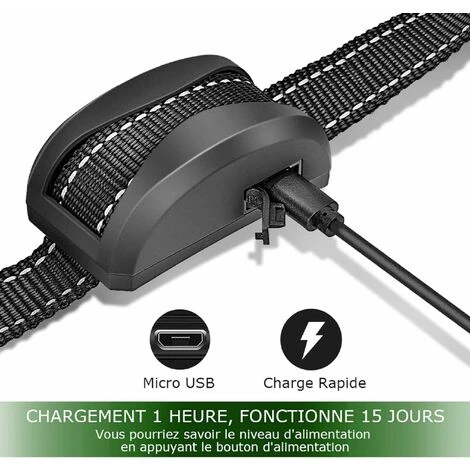 Collare Antiabbaio Per Cani - 3 Modalità Shock Elettrico/Vibrazione/Sensibilità Ausilio Per L'allenamento Innocuo Automatico Batteria Ricaricabile IP65 Cinturino Riflettente Regolabile Per Cani Di Pic 7 Collare Antiabbaio Per Cani - 3 Modalità Shock Elettrico/Vibrazione/Sensibilità Ausilio Per L'allenamento Innocuo Automatico Batteria Ricaricabile IP65 Cinturino Riflettente Regolabile Per Cani Di Pic - immagine 5