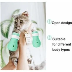 Stivali Antigraffio Scarpe Per Gatti In Silicone Stivali Guanti Per Graffi Protezione Per Zampa Di Gatto Pet Grooming Pantofole Per Graffi Per La Rasatura Del Bagno Di Casa -Cibi per cani in Italia 61179705 4