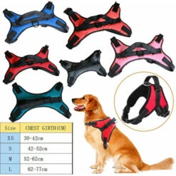 Pettorina Imbracatura Per Cane Cani Piccola Media Grande Taglia A Maglia Aperta, Taglia L