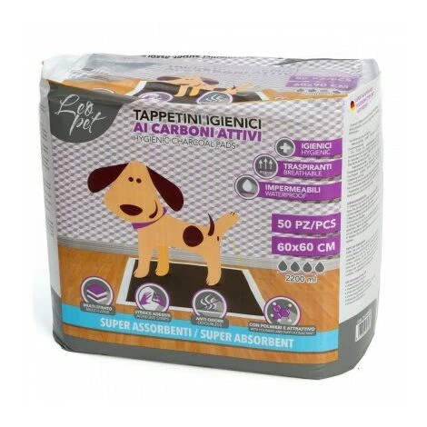 Leopet Traverse Al Carbone Attivo 60x60 50 Tappetini 3 Leopet Traverse Al Carbone Attivo 60x60 50 Tappetini