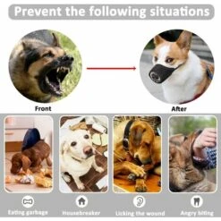 Museruola Chihuahua, Museruola Cane, Museruola In Tessuto Con Fibbia Regolabile, Traspirante, Previene Mordere, Masticare E Abbaiare. -Cibi per cani in Italia 63843900 4