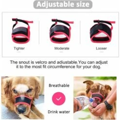 Museruola Chihuahua, Museruola Cane, Museruola In Tessuto Con Fibbia Regolabile, Traspirante, Previene Mordere, Masticare E Abbaiare. -Cibi per cani in Italia 63843900 5