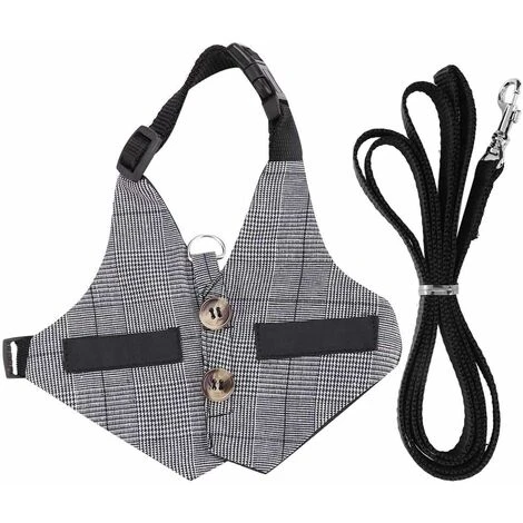 Set Trasportino E Cintura Per Conigli, Trasportino Per Conigli Morbido Traspirante Con Guinzaglio Stile Gentiluomo Per Conigli Gattini Piccoli Animali Che Camminano Jogging (L) 3 Set Trasportino E Cintura Per Conigli, Trasportino Per Conigli Morbido Traspirante Con Guinzaglio Stile Gentiluomo Per Conigli Gattini Piccoli Animali Che Camminano Jogging (L)