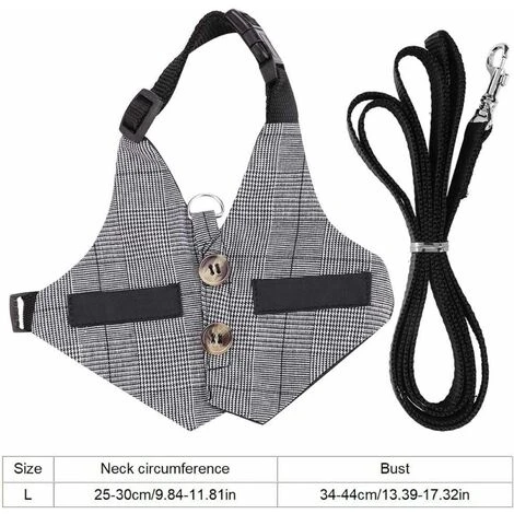 Set Trasportino E Cintura Per Conigli, Trasportino Per Conigli Morbido Traspirante Con Guinzaglio Stile Gentiluomo Per Conigli Gattini Piccoli Animali Che Camminano Jogging (L) 4 Set Trasportino E Cintura Per Conigli, Trasportino Per Conigli Morbido Traspirante Con Guinzaglio Stile Gentiluomo Per Conigli Gattini Piccoli Animali Che Camminano Jogging (L) - immagine 2