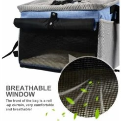 Borsa Da Trasporto 4 In 1 Per Cani E Gatti - Cestino Per Biciclette + Zaino Per Il Trasporto + Borse Per Il Trasporto A Tracolla + Seggiolini Per Auto, Staccabili, Traspiranti, Per Cuccioli Di Gatti P -Cibi per cani in Italia 63846446 3