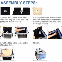 Borsa Da Trasporto 4 In 1 Per Cani E Gatti - Cestino Per Biciclette + Zaino Per Il Trasporto + Borse Per Il Trasporto A Tracolla + Seggiolini Per Auto, Staccabili, Traspiranti, Per Cuccioli Di Gatti P -Cibi per cani in Italia 63846446 4