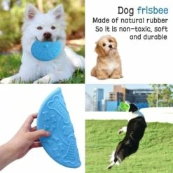 E Per Cani Da 2 Pezzi, Disco Per Cani Ø 18,5 Cm, E Per Animali Domestici, Disco Volante In Gomma Per Giochi, Attività Sportive E Giochi All'aperto (blu, Verde) -Cibi per cani in Italia 63852197 3