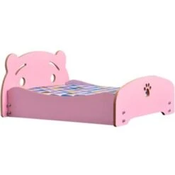 Trade Shop - Letto Cuscino Per Cani Gatti Animali Domestici Durevole In Legno 47 X 42 X 23cm -Cibi per cani in Italia 64569847 5