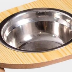 Trade Shop - Ciotola Singola Rialzata Per Cani Gatti Con Base In Legno Per Animali Domestici 9 Trade Shop - Ciotola Singola Rialzata Per Cani Gatti Con Base In Legno Per Animali Domestici -Cibi per cani in Italia 64569866 3