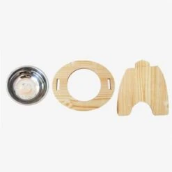 Trade Shop - Ciotola Singola Rialzata Per Cani Gatti Con Base In Legno Per Animali Domestici 11 Trade Shop - Ciotola Singola Rialzata Per Cani Gatti Con Base In Legno Per Animali Domestici -Cibi per cani in Italia 64569866 5