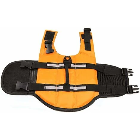 Kueatily Giubbotto Di Salvataggio Per Cani Con Maniglia Di Salvataggio (arancione, S) 5 Kueatily Giubbotto Di Salvataggio Per Cani Con Maniglia Di Salvataggio (arancione, S) - immagine 3