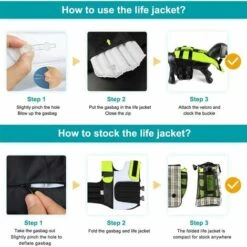 Kueatily Giubbotto Di Salvataggio Per Cani Con Manico Giubbotto Di Salvataggio Imbottito Riflettente Ausilio Per Il Nuoto Per L'allenamento Del Nuoto Per Cani Di Taglia Piccola E Media S. 10 Kueatily Giubbotto Di Salvataggio Per Cani Con Manico Giubbotto Di Salvataggio Imbottito Riflettente Ausilio Per Il Nuoto Per L'allenamento Del Nuoto Per Cani Di Taglia Piccola E Media S. -Cibi per cani in Italia 64666958 4