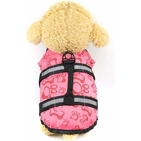 Kueatily Giubbotto Di Salvataggio Per Cani Con Maniglia Di Salvataggio (rosso Rosa, L) 3 Kueatily Giubbotto Di Salvataggio Per Cani Con Maniglia Di Salvataggio (rosso Rosa, L)