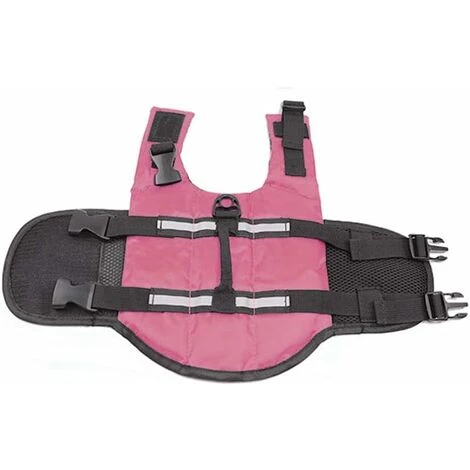 Kueatily Giubbotto Di Salvataggio Per Cani Con Maniglia Di Salvataggio (rosso Rosa, L) 5 Kueatily Giubbotto Di Salvataggio Per Cani Con Maniglia Di Salvataggio (rosso Rosa, L) - immagine 3