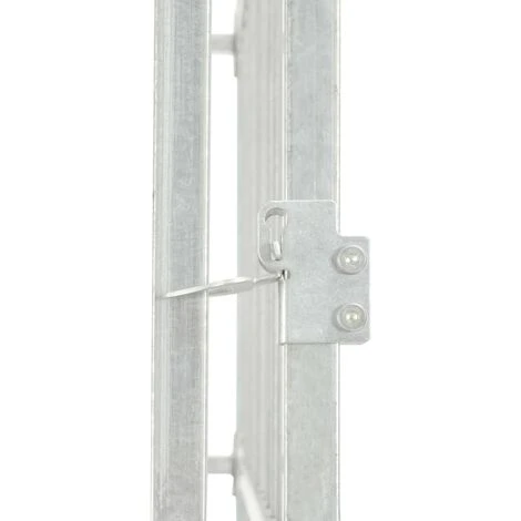 Canile Da Esterno In Acciaio Recinzione Per Animali Domestici, Struttura In Acciaio, Porta Chiudibile A Chiave, 100 X 100 X 100 Cm 6 Canile Da Esterno In Acciaio Recinzione Per Animali Domestici, Struttura In Acciaio, Porta Chiudibile A Chiave, 100 X 100 X 100 Cm - immagine 4