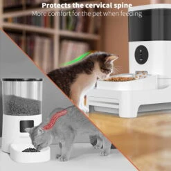 Balimo 4L Alimentatore Automatico Per Animali Domestici Bianco + Supporto Per Alimentatore Peet -Cibi per cani in Italia 66103035 4