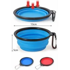 Ciotola Per Cani Pieghevole, Ciotola Per Cani Da Viaggio, Ciotola Per Cani Portatile, Ciotola Per Gatti Pieghevole, 2 Pezzi Ciotole Da Viaggio Per Cani E Gatti Ciotole Da Viaggio Per Cani In Silicone -Cibi per cani in Italia 66559585 2