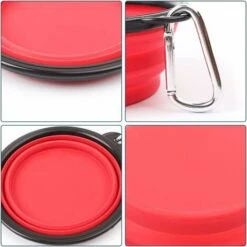 Ciotola Per Cani Pieghevole, Ciotola Per Cani Da Viaggio, Ciotola Per Cani Portatile, Ciotola Per Gatti Pieghevole, 2 Pezzi Ciotole Da Viaggio Per Cani E Gatti Ciotole Da Viaggio Per Cani In Silicone -Cibi per cani in Italia 66559585 5