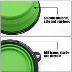 Ciotola Per Cani Portatile Da 2 Pezzi Ciotola Per Cani Pieghevole, Ciotole Per Cani Da Viaggio E Ciotole Per Gatti (1000 Ml, Blu E Verde) -Cibi per cani in Italia 66560765 4