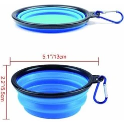 Ciotole Da Viaggio Per Cani E Gatti, In Silicone Pieghevole, Un Set Di 1 Pezzi. -Cibi per cani in Italia 66560769 2