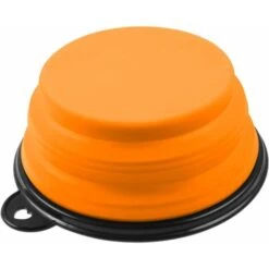 Ciotola Pieghevole In Silicone Per Cani E Gatti - Arancione - 350 ML - 60014333 -Cibi per cani in Italia 66562796 4