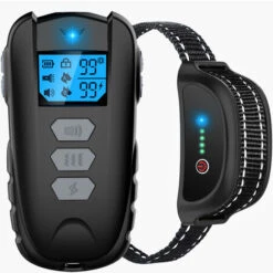 Collare Da Addestramento Per Cani Ricaricabile, Resistente All'acqua Al 100% Con Blocco Di Sicurezza. Suono, Vibrazione, Display LCD Retroilluminato E Portata Fino A 600 M.