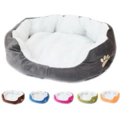 Cuscino Per Cuccia Per Cani Di Piccola Taglia 60 X 50 Cm In Colore Nero FUIENKO -Cibi per cani in Italia 67327244 3